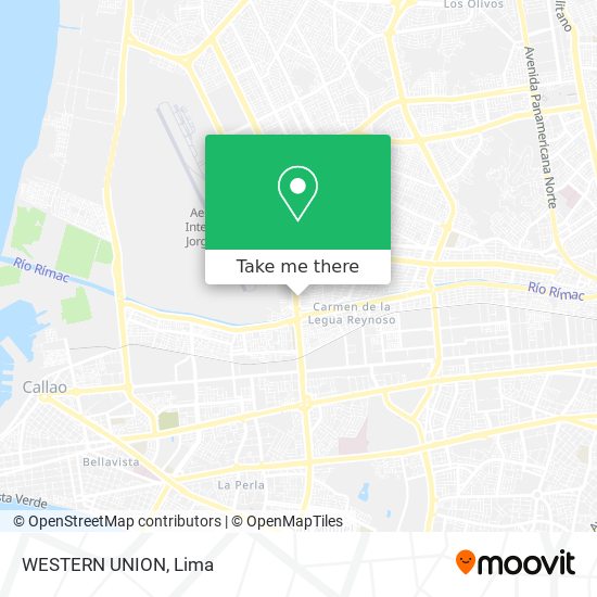 WESTERN UNION map