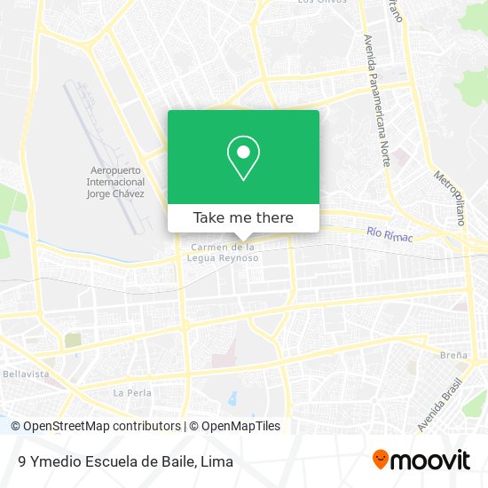 Mapa de 9 Ymedio Escuela de Baile