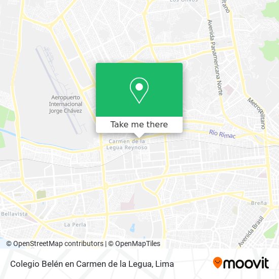 Colegio Belén en Carmen de la Legua map