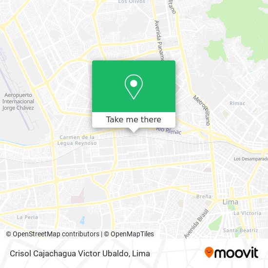 Crisol Cajachagua Victor Ubaldo map