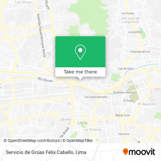 Servicio de Grúas Félix Cabello map