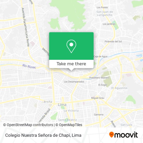 Mapa de Colegio Nuestra Señora de Chapi