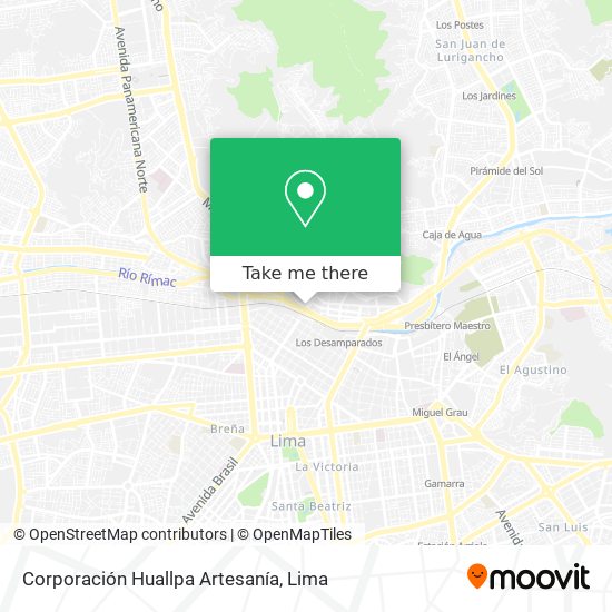 Corporación Huallpa Artesanía map