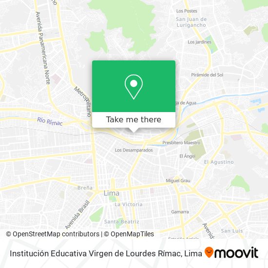 Institución Educativa Virgen de Lourdes Rímac map