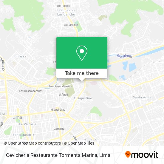 Mapa de Cevicheria Restaurante Tormenta Marina