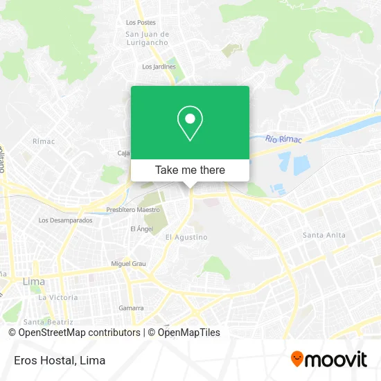 Mapa de Eros Hostal