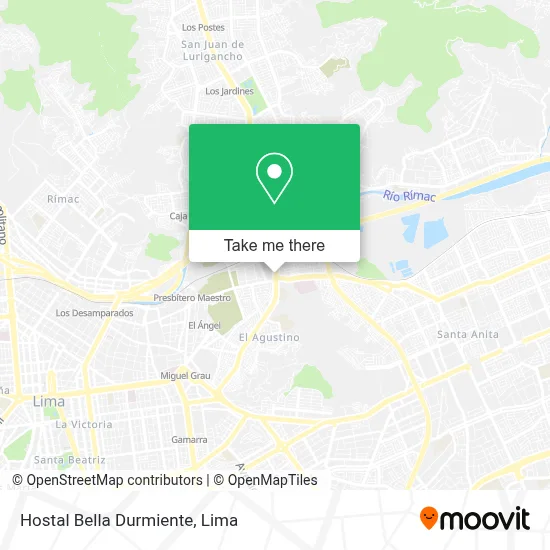 Hostal Bella Durmiente map