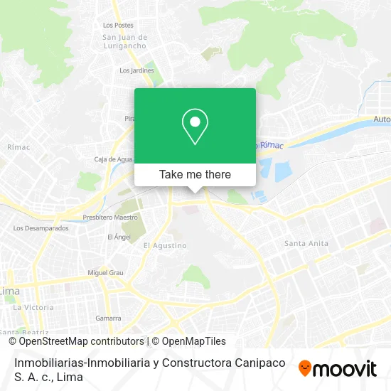 Mapa de Inmobiliarias-Inmobiliaria y Constructora Canipaco S. A. c.