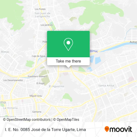 I. E. No. 0085 José de la Torre Ugarte map