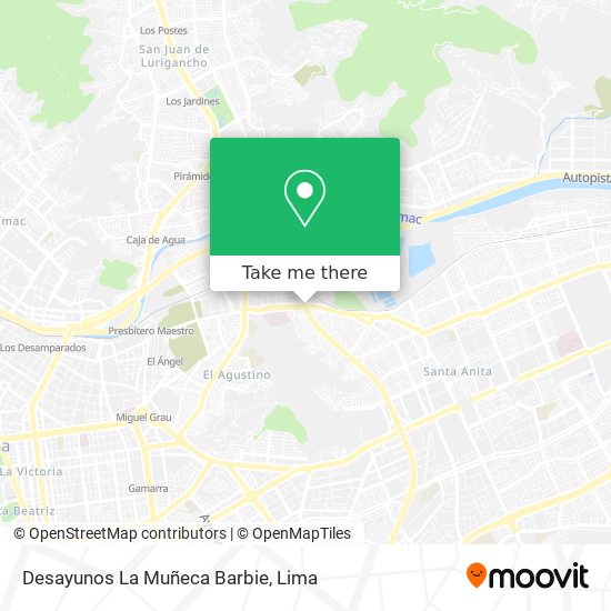 Desayunos La Muñeca Barbie map
