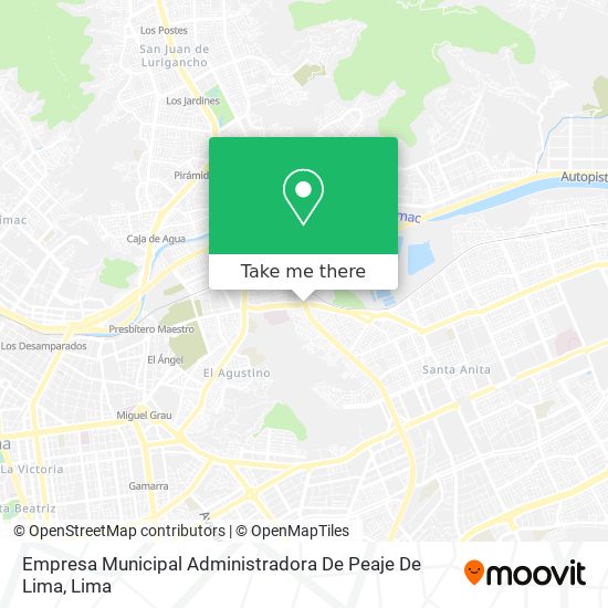 Empresa Municipal Administradora De Peaje De Lima map