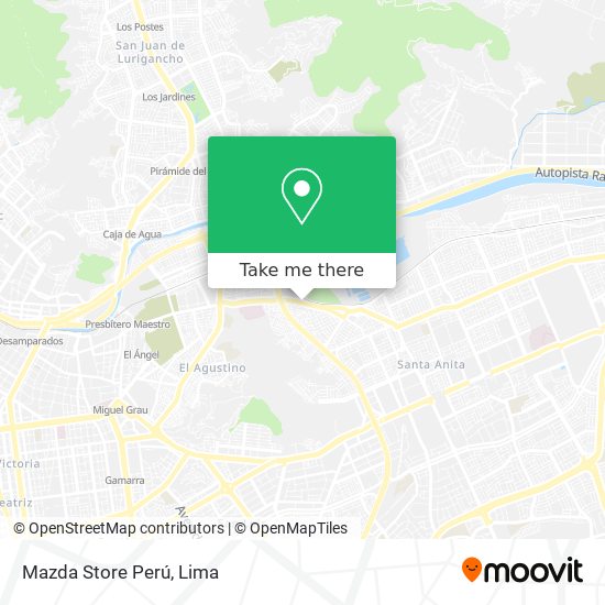 Mazda Store Perú map
