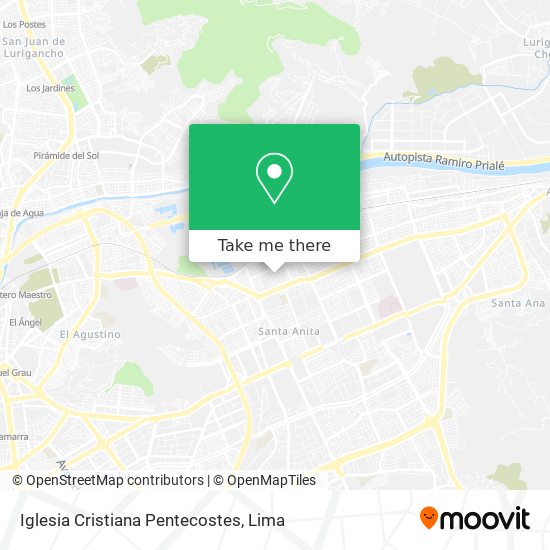 Iglesia Cristiana Pentecostes map