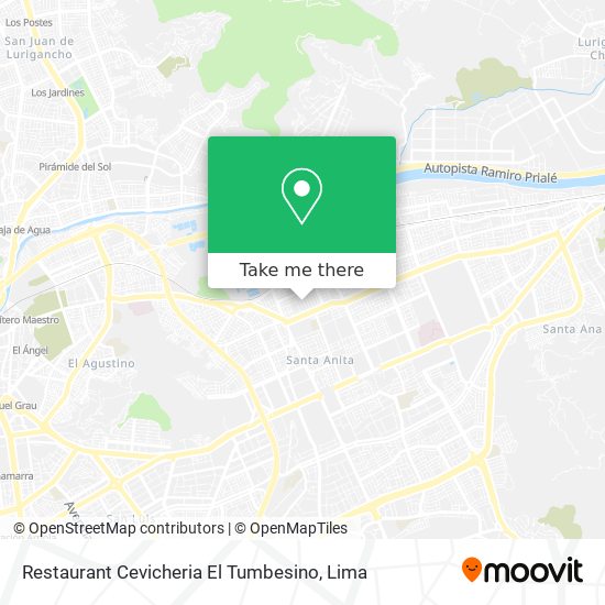 Mapa de Restaurant Cevicheria El Tumbesino