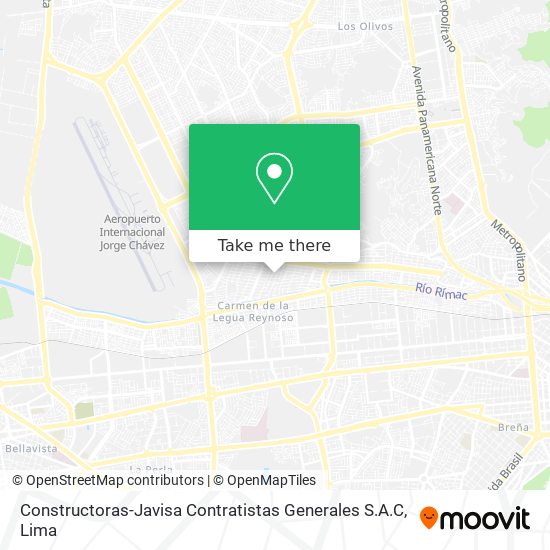 Mapa de Constructoras-Javisa Contratistas Generales S.A.C