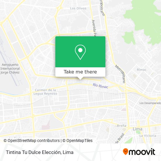 Mapa de Tintina Tu Dulce Elección