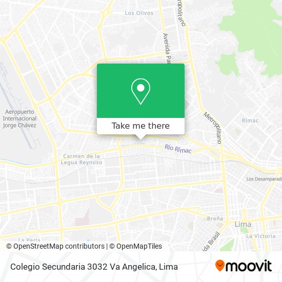 Colegio Secundaria 3032 Va Angelica map