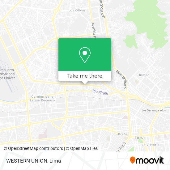 WESTERN UNION map