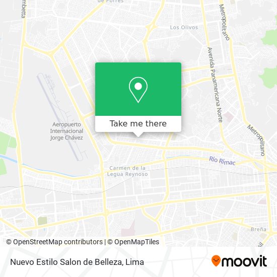 Nuevo Estilo Salon de Belleza map