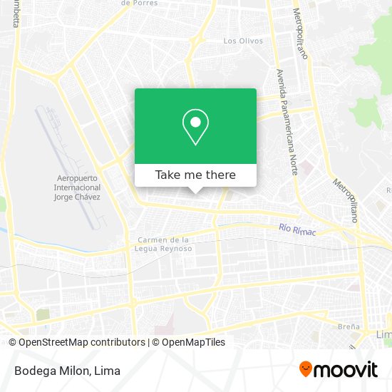 Bodega Milon map