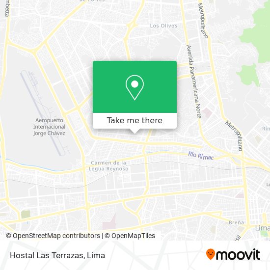 Mapa de Hostal Las Terrazas