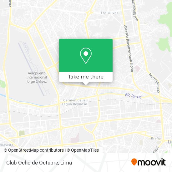 Club Ocho de Octubre map