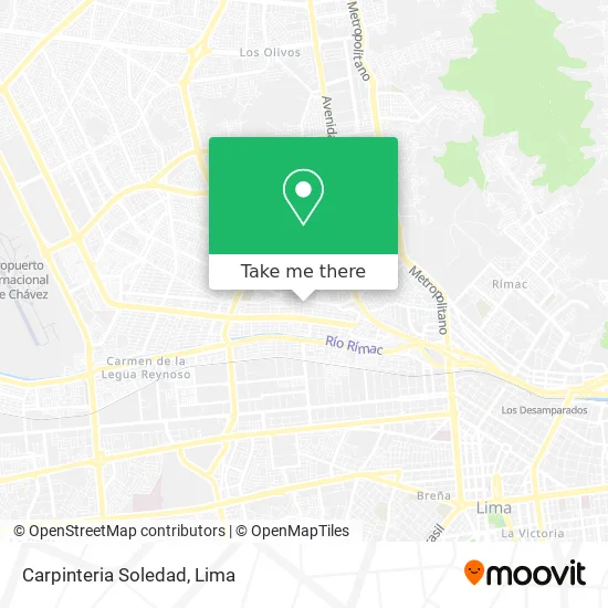 Carpinteria Soledad map