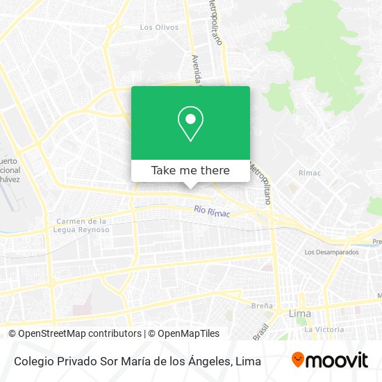 Mapa de Colegio Privado Sor María de los Ángeles