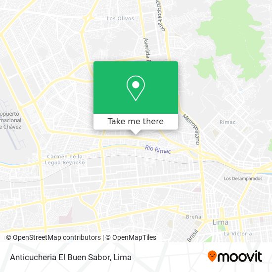 Anticucheria El Buen Sabor map