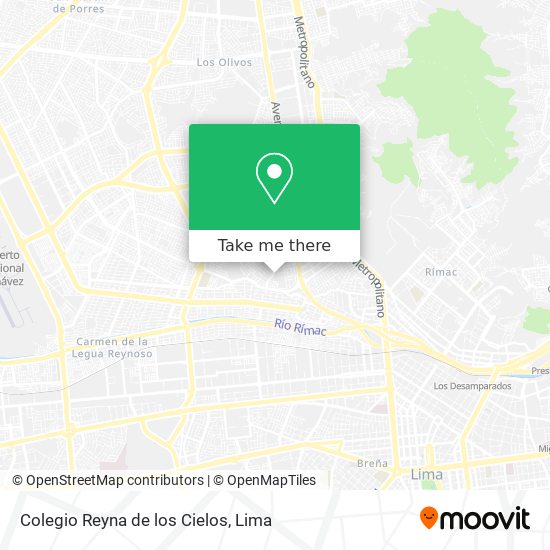 Colegio Reyna de los Cielos map