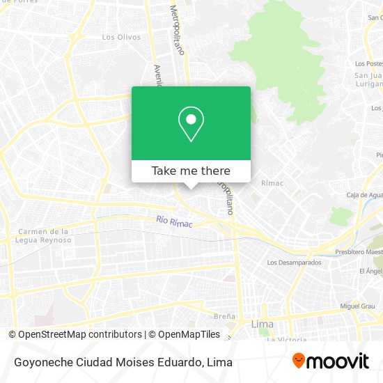 Mapa de Goyoneche Ciudad Moises Eduardo