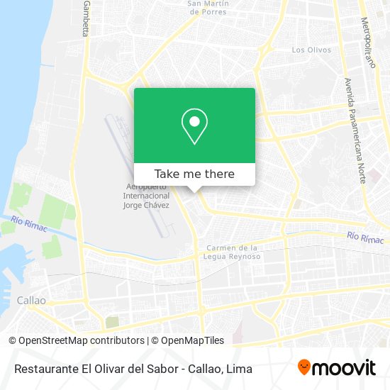 Mapa de Restaurante El Olivar del Sabor - Callao