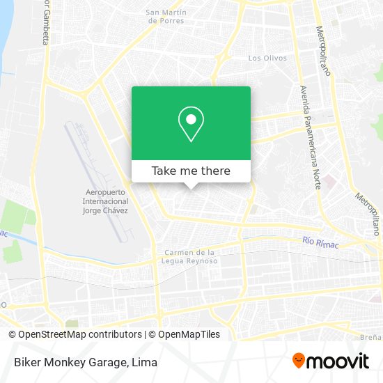 Biker Monkey Garage map