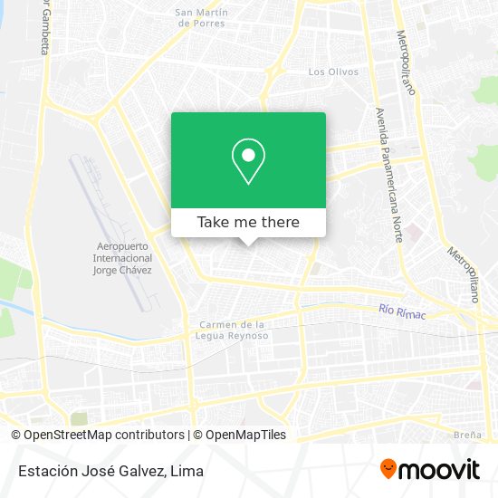Estación José Galvez map