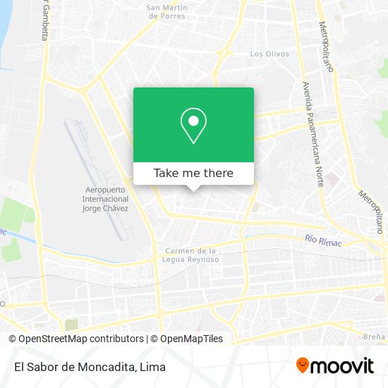 El Sabor de Moncadita map