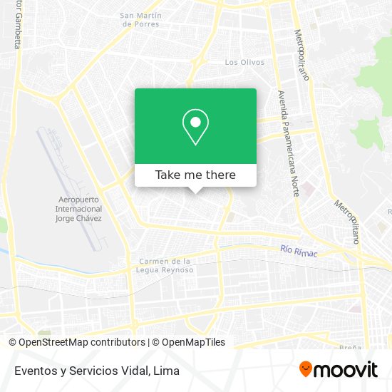 Eventos y Servicios Vidal map