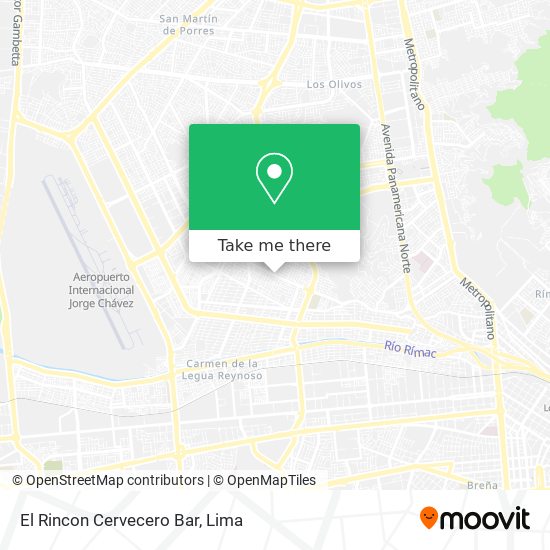 Mapa de El Rincon Cervecero Bar