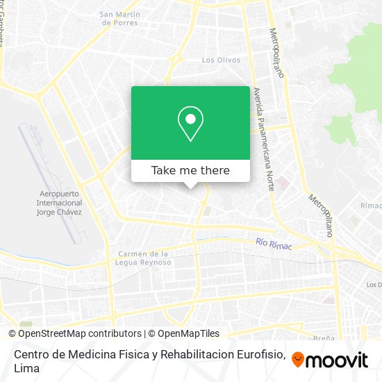 Mapa de Centro de Medicina Fisica y Rehabilitacion Eurofisio