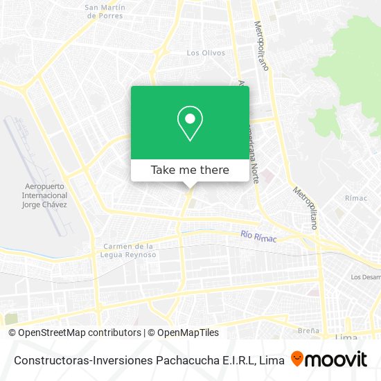 Mapa de Constructoras-Inversiones Pachacucha E.I.R.L