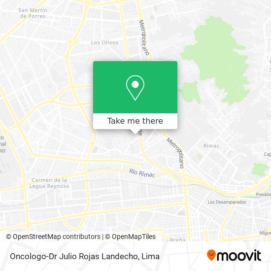 Oncologo-Dr Julio Rojas Landecho map