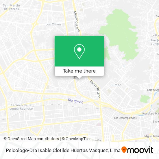 Mapa de Psicologo-Dra Isable Clotilde Huertas Vasquez