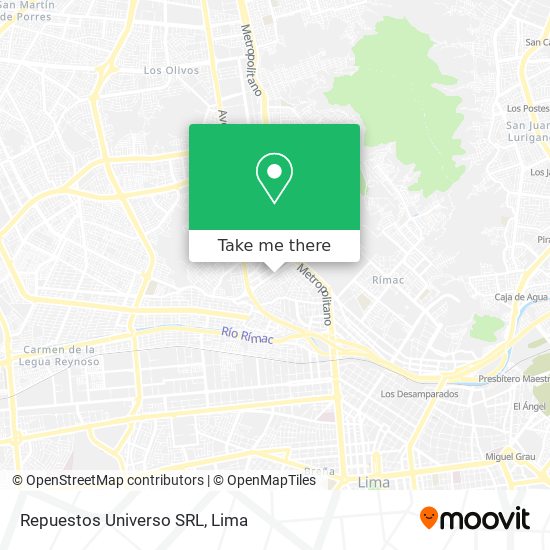 Repuestos Universo SRL map