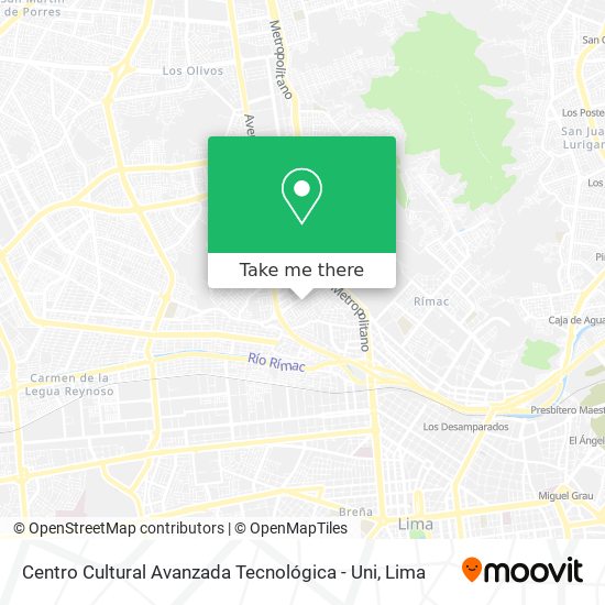 Centro Cultural Avanzada Tecnológica - Uni map