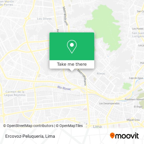 Ercovoz-Peluquería map