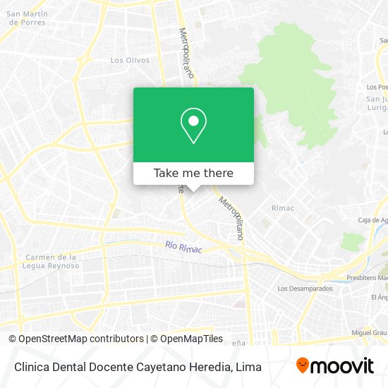 Clinica Dental Docente Cayetano Heredia map