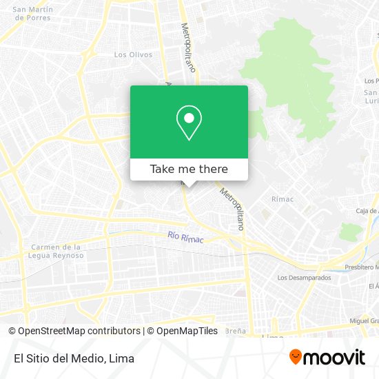 El Sitio del Medio map