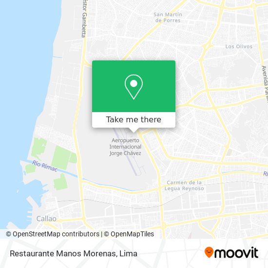 Restaurante Manos Morenas map