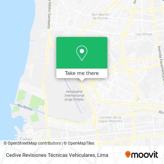 Mapa de Cedive Revisiones Técnicas Vehiculares