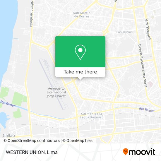 WESTERN UNION map