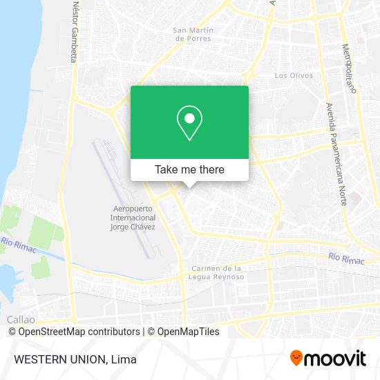 WESTERN UNION map
